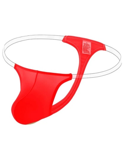 Men's Sexy Transparent Ice Silk Thong