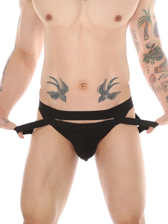 Men's Metal Ring Thong