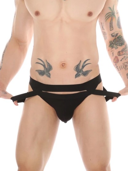 Men's Metal Ring Thong