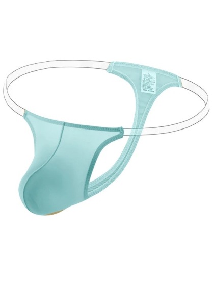 Men's Sexy Transparent Ice Silk Thong
