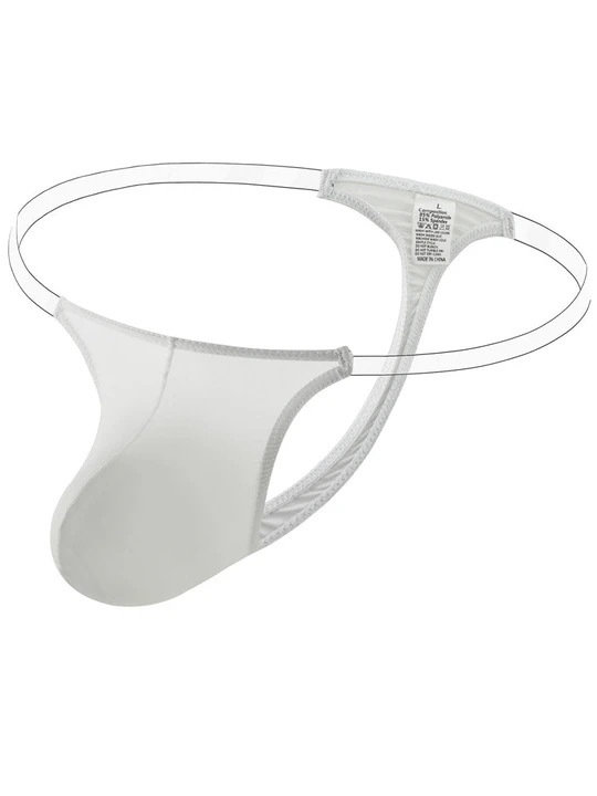 Men's Sexy Transparent Ice Silk Thong