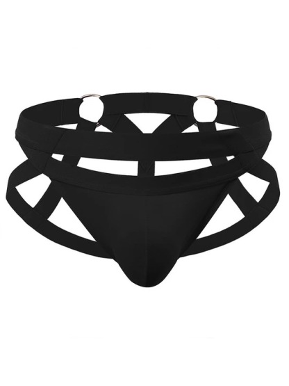 Men's Metal Ring Thong