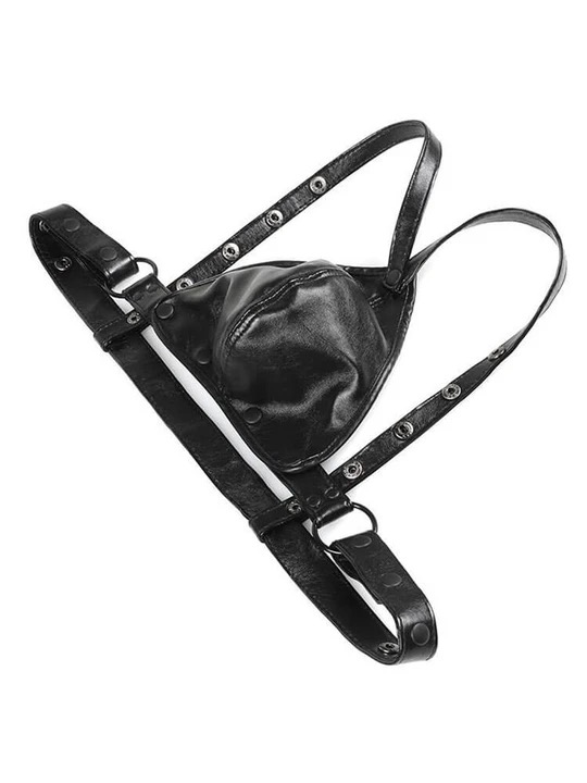 SM Sexy Leather Bandage Thong