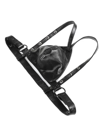 SM Sexy Leather Bandage Thong