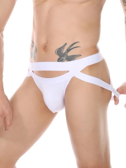 Men's Metal Ring Thong