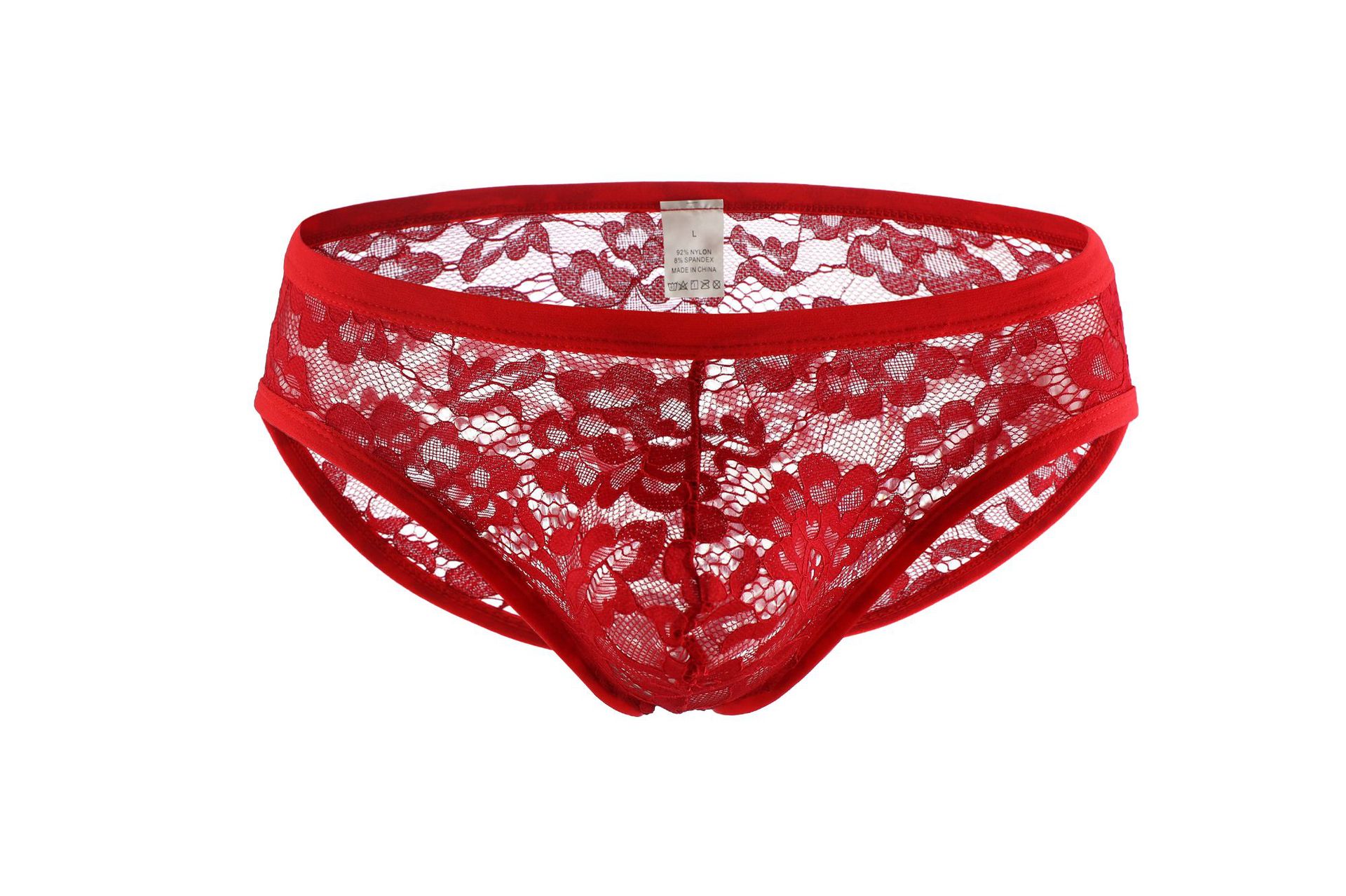 Men's Underwear Sexy Trendy Briefs Breathable Lace Briefs