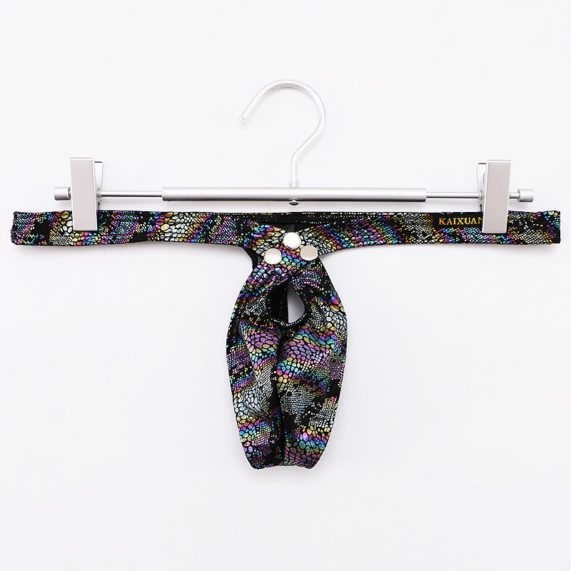 Sexy Low-Rise Snake Print Thong