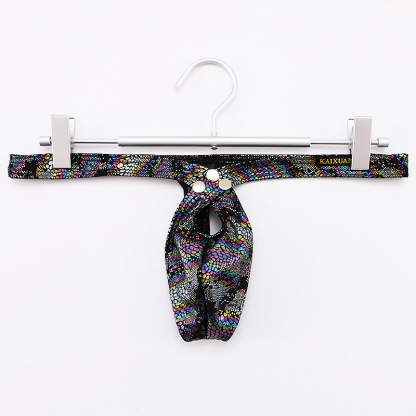 Sexy Low-Rise Snake Print Thong