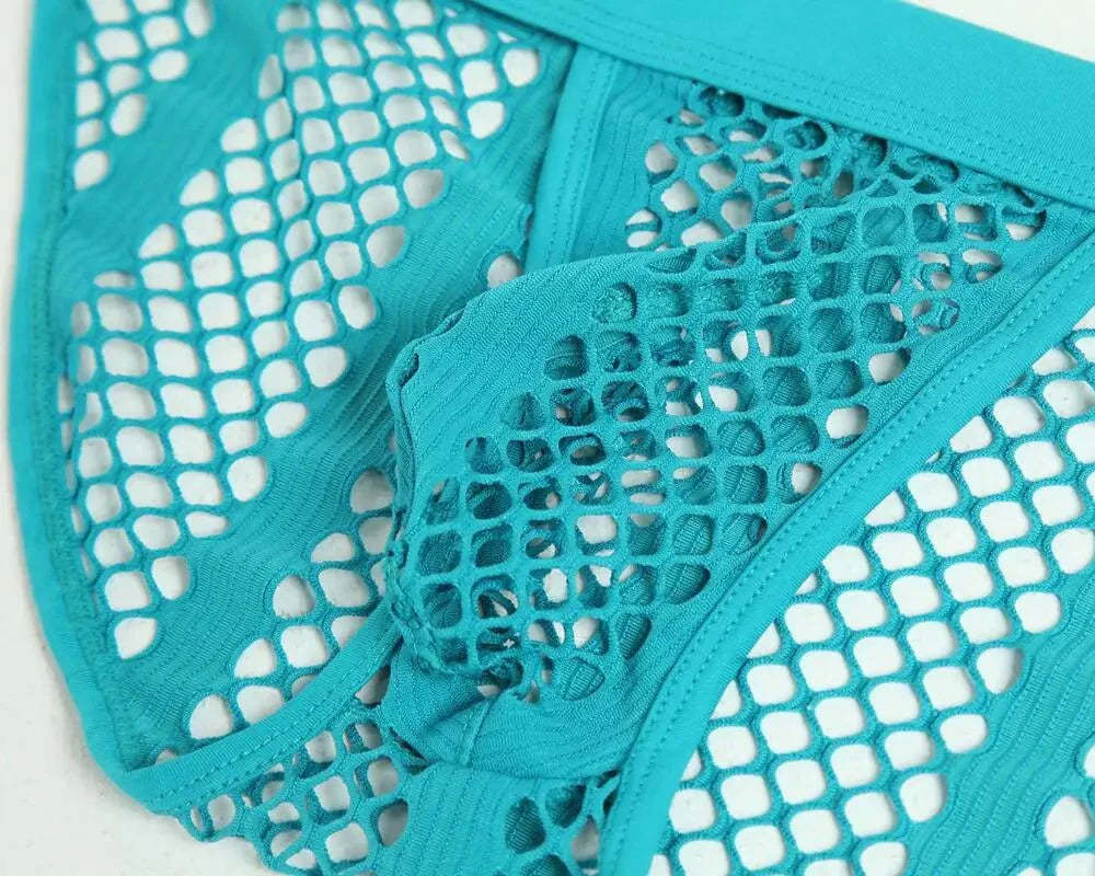 Mesh Striped Side Show Briefs