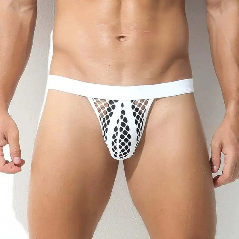 Mesh Striped Side Show Briefs