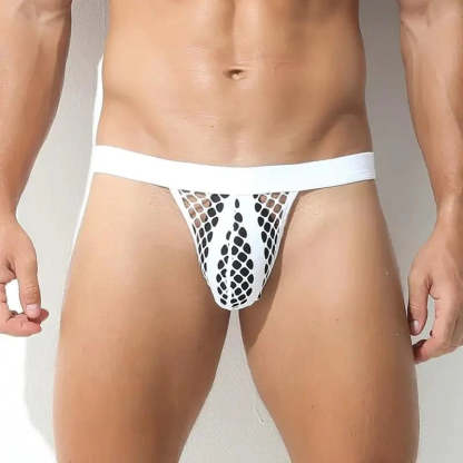 Mesh Striped Side Show Briefs