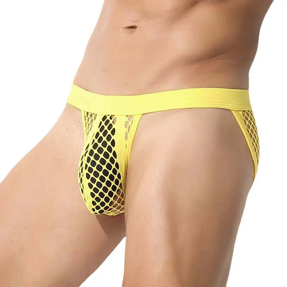 Mesh Striped Side Show Briefs