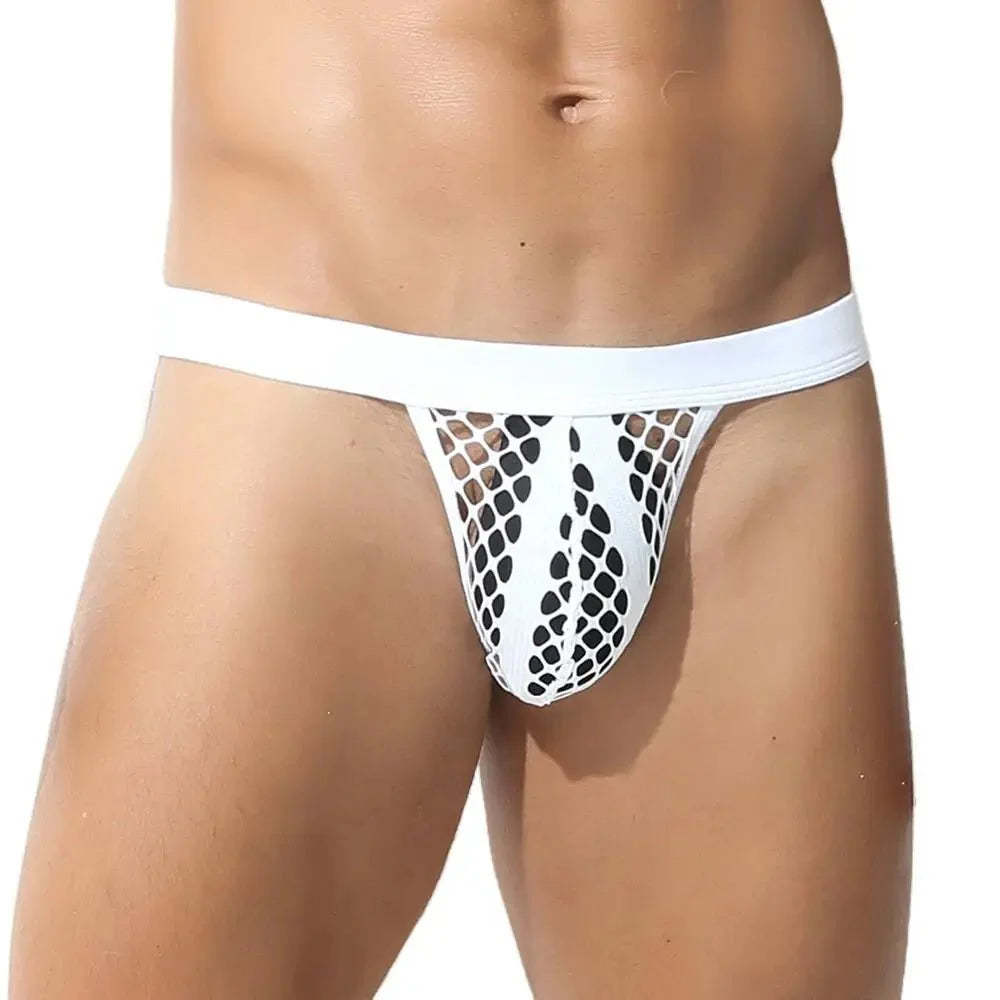 Mesh Striped Side Show Briefs