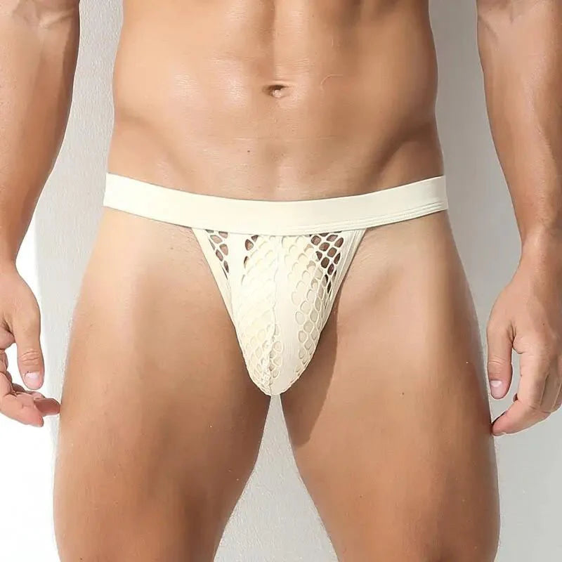 Mesh Striped Side Show Briefs