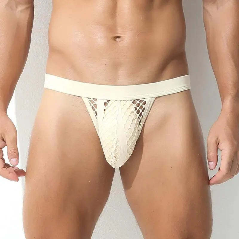Mesh Striped Side Show Briefs