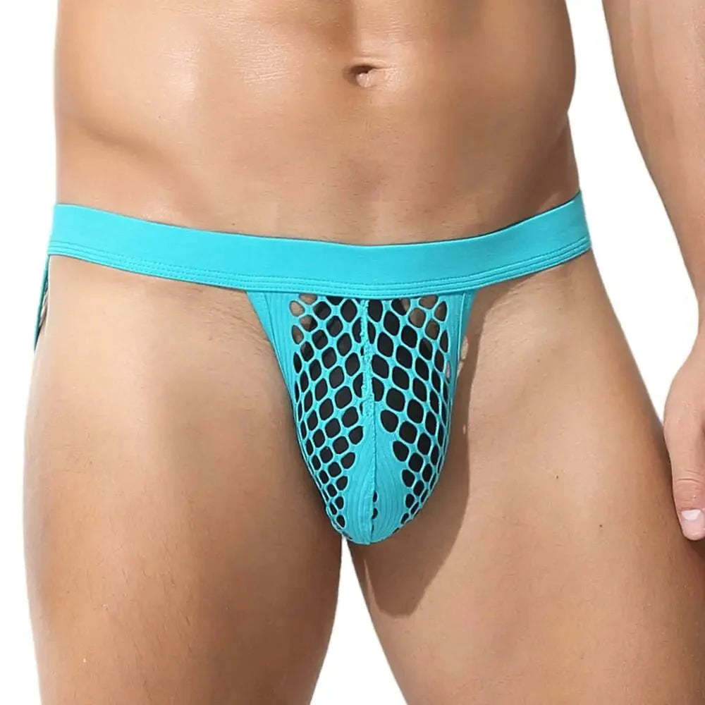 Mesh Striped Side Show Briefs