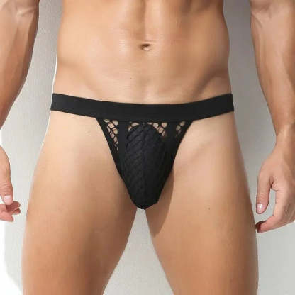 Mesh Striped Side Show Briefs