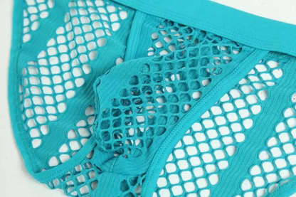 Mesh Striped Side Show Briefs