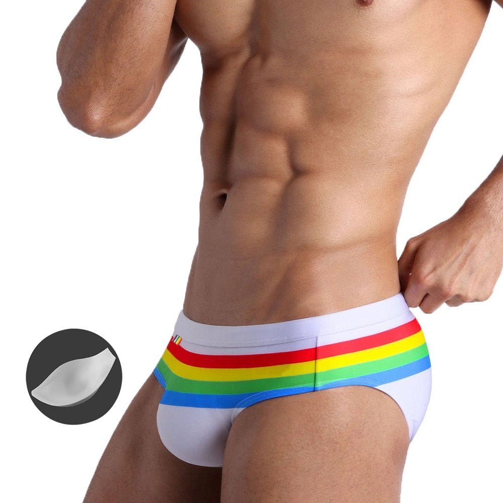 Ringaround Rainbow Swim Briefs