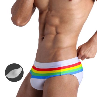 Ringaround Rainbow Swim Briefs