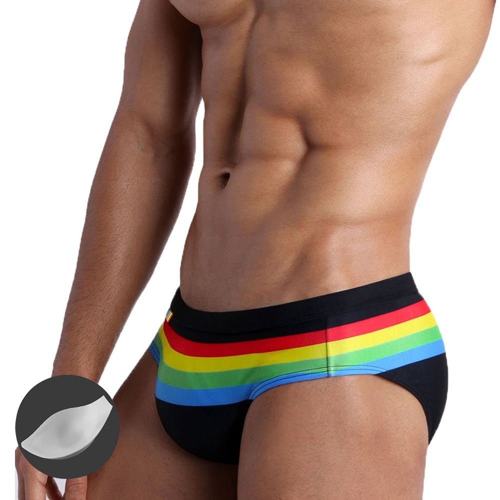 Ringaround Rainbow Swim Briefs