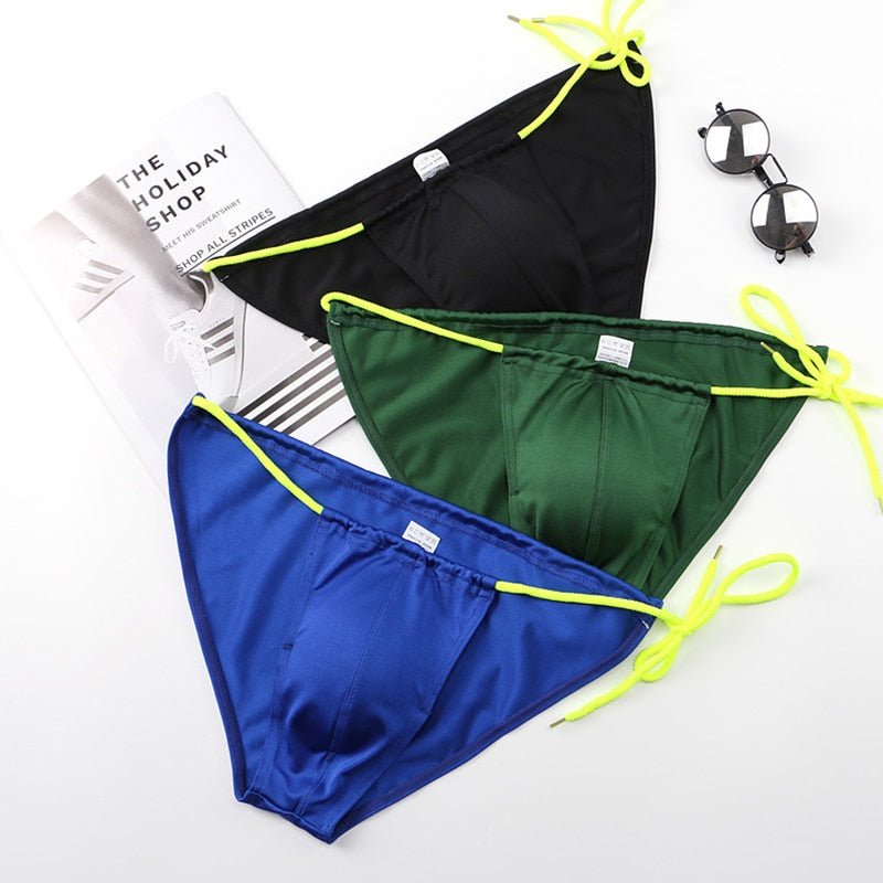Two Toned Bowtie Bikini Swim Briefs