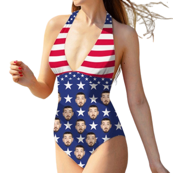 Deep V swimsuit