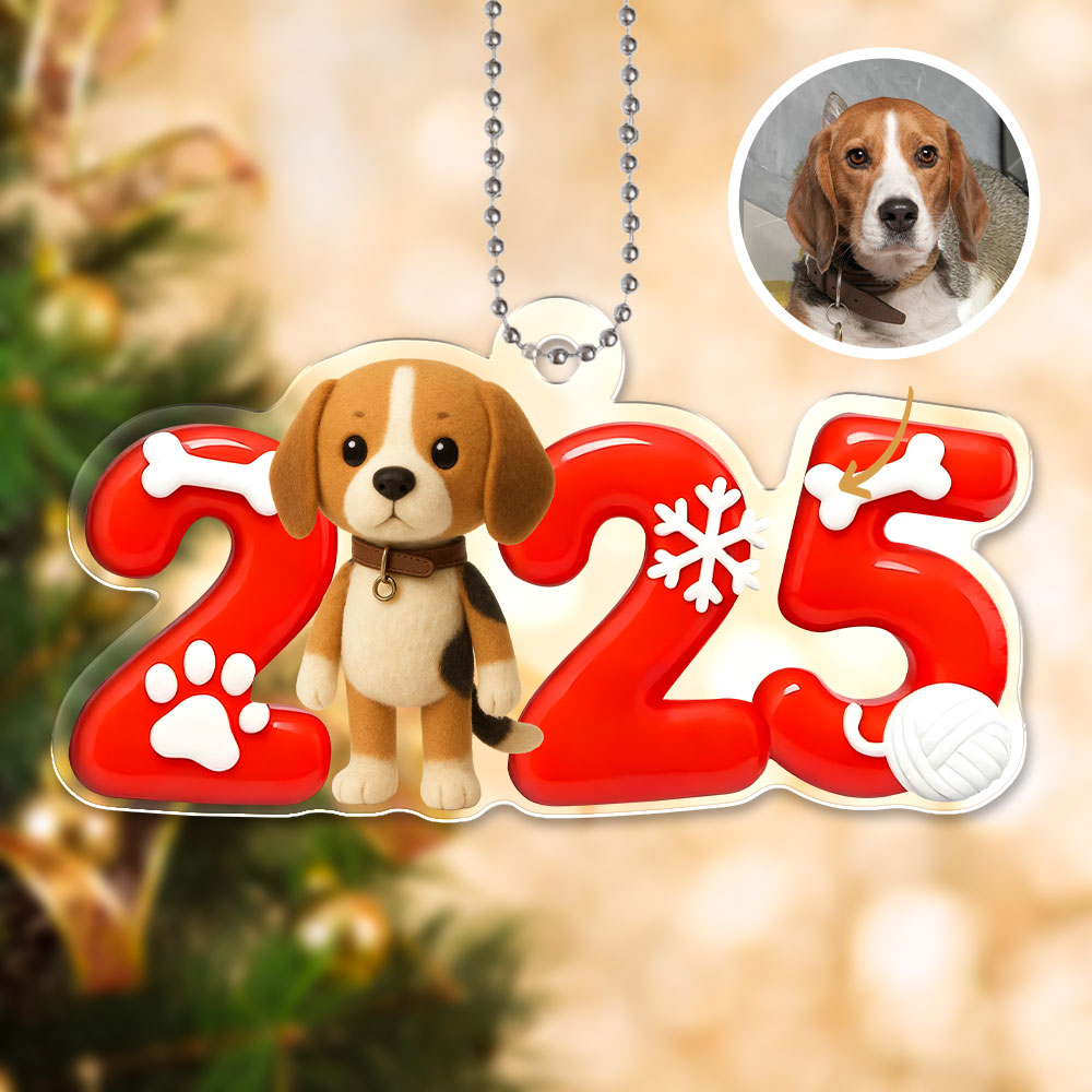 Custom 3d Effective Cristmas Ornament Custom Face & Name Decor Ornaments Gifts For Family For Christmas For Pets-mekesllser-Mekesllser,For Pet Lovers,Christmas,Home Decor,AI,Christmas Ornament