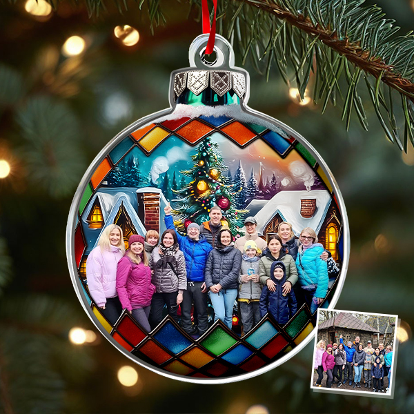 Custom Christmas Ornament Custom Family Face & Name Decor Ornaments Xmas Gifts-mekesllser-Mekesllser,Christmas,Home Decor,Christmas Ornament