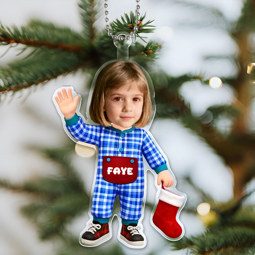 Custom 3d Effective Cristmas Ornament Custom Face & Name Decor Ornaments Gifts For Family For Lover For Kids For Christmas-mekesllser-Mekesllser,Christmas,Home Decor,Christmas Ornament