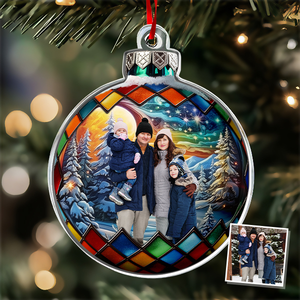 Custom Christmas Ornament Custom Family Face & Name Decor Ornaments Xmas Gifts-mekesllser-Mekesllser,Christmas,Home Decor,Christmas Ornament