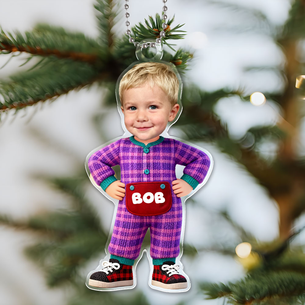 Custom 3d Effective Cristmas Ornament Custom Face & Name Decor Ornaments Gifts For Family For Lovers For Kids-mekesllser-Mekesllser,Christmas,Home Decor,Christmas Ornament