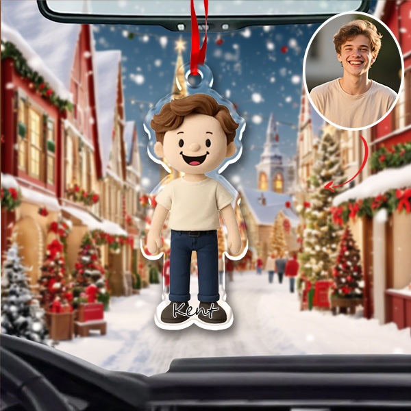 Custom 3d Effects Christmas Ornament Custom Family Face & Name Decor Ornaments Xmas Gifts For Lover For Family-mekesllser-Mekesllser,Christmas,Home Decor,Christmas Ornament,Ornament