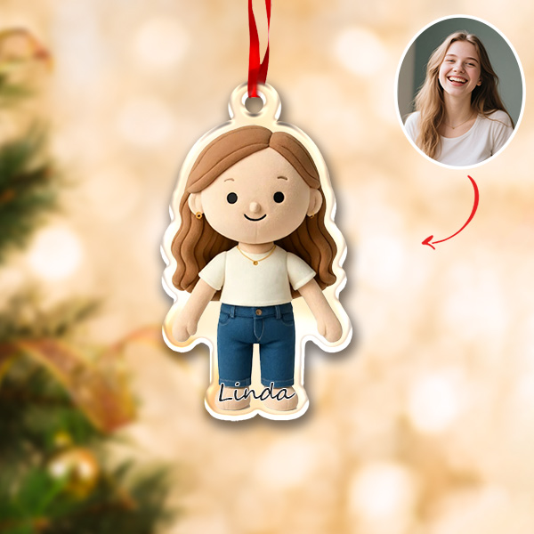 Custom 3d Effects Christmas Ornament Custom Family Face & Name Decor Ornaments Xmas Gifts For Lover For Family-mekesllser-Mekesllser,Christmas,Home Decor,Christmas Ornament,Ornament