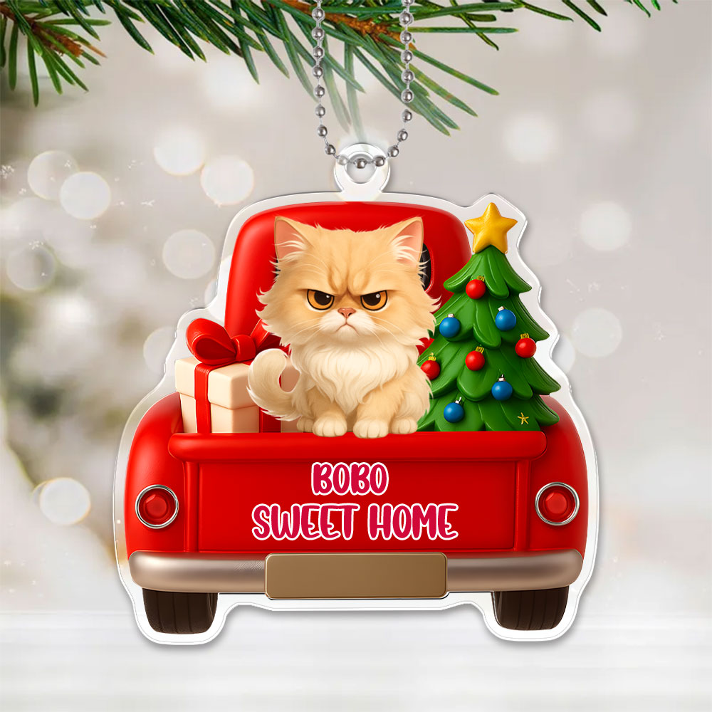 Custom 3d Effective Cristmas Ornament Custom Face & Name Decor Ornaments Gifts For Family For Christmas For Pets-mekesllser-Mekesllser,For Pet Lovers,Christmas,Home Decor,AI,Christmas Ornament