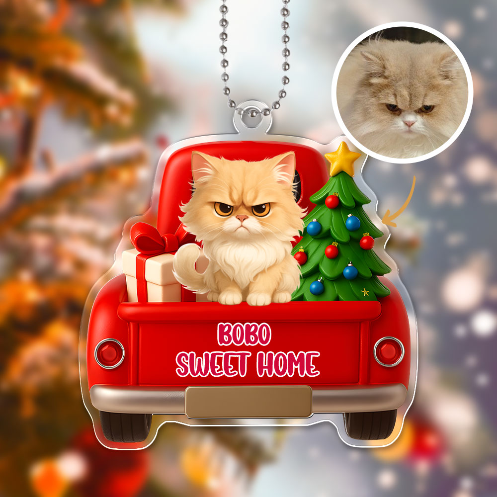 Custom 3d Effective Cristmas Ornament Custom Face & Name Decor Ornaments Gifts For Family For Christmas For Pets-mekesllser-Mekesllser,For Pet Lovers,Christmas,Home Decor,AI,Christmas Ornament