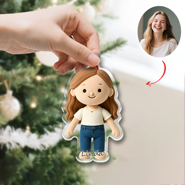Custom 3d Effects Christmas Ornament Custom Family Face & Name Decor Ornaments Xmas Gifts For Lover For Family-mekesllser-Mekesllser,Christmas,Home Decor,Christmas Ornament,Ornament