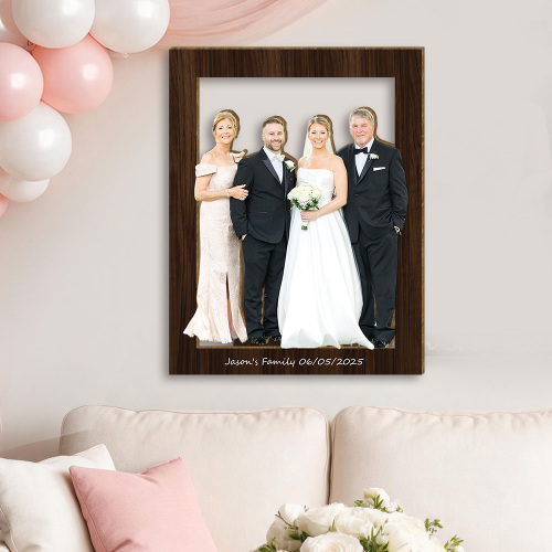  Custom Wooden Wall Art Home Decor – Personalized Photo Wooden Frame Art, 3d Home Decor, Perfect Anniversary Gifts & Wedding Gifts For Lovers
