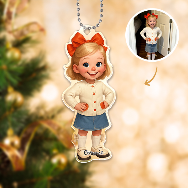 Custom 3d Effective Cristmas Ornament Custom Face & Name Decor Ornaments Gifts For Family For Lovers For Christmas For Girls-mekesllser-Mekesllser,Christmas,Home Decor,AI,Christmas Ornament