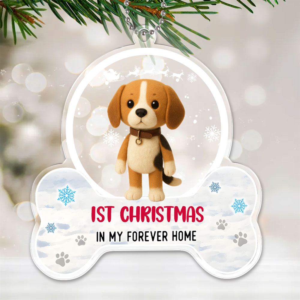 Custom 3d Effective Cristmas Ornament Custom Face & Name Decor Ornaments Gifts For Family For Christmas For Pets-mekesllser-Mekesllser,For Pet Lovers,Christmas,Home Decor,AI,Christmas Ornament
