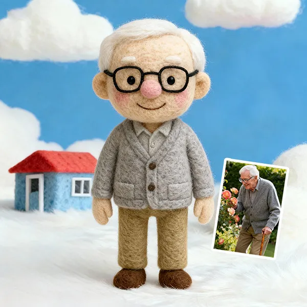 Wool Felt Doll For Father