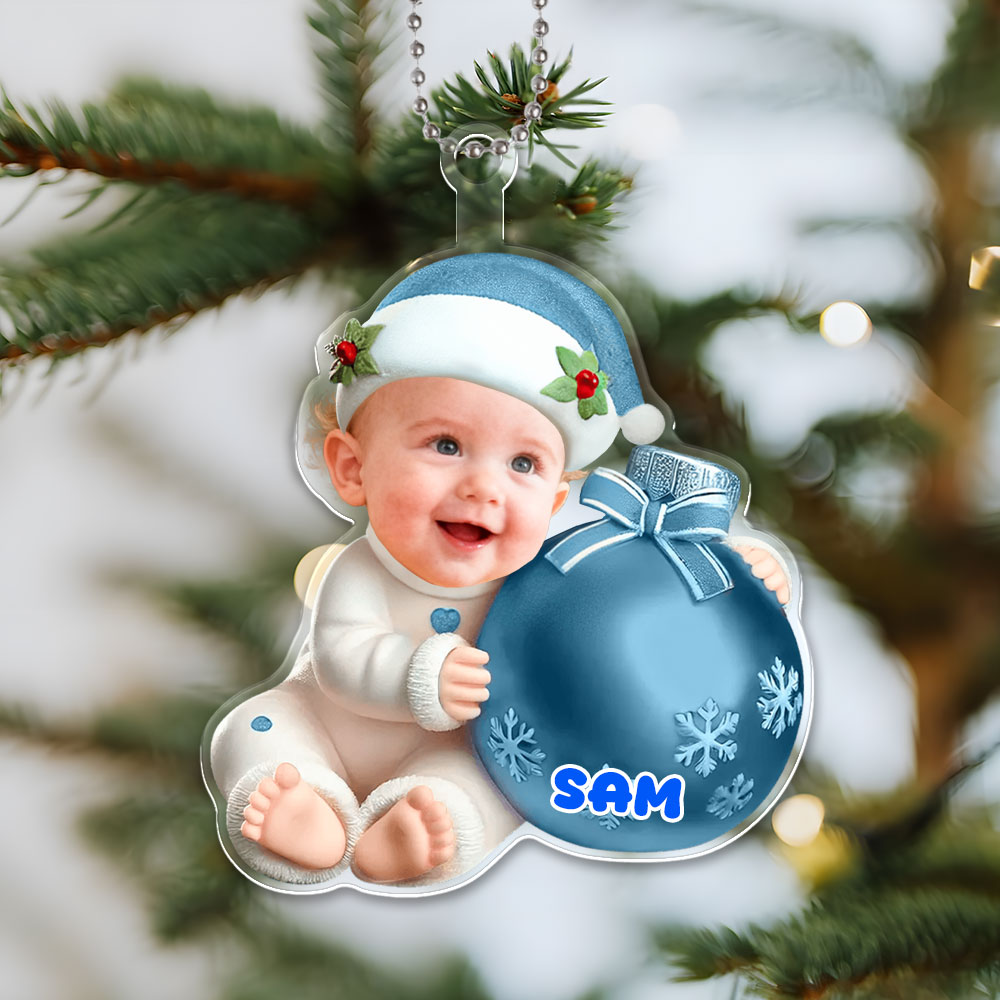 Custom 3d Effective Cristmas Ornament Custom Face & Name Decor Ornaments Gifts For Family For Christmas For Baby-mekesllser-Mekesllser,Christmas,Home Decor,Christmas Ornament