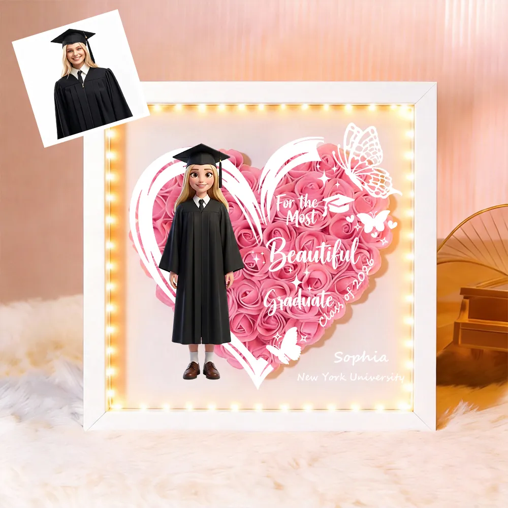 Graduation Flower Shadow Box