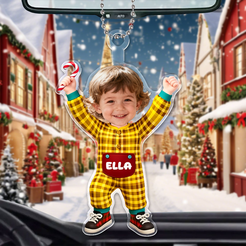 Custom 3d Effective Cristmas Ornament Custom Face & Name Decor Ornaments Gifts For Family For Lovers For Christmas For Kid-mekesllser-Mekesllser,Christmas,Home Decor,Christmas Ornament