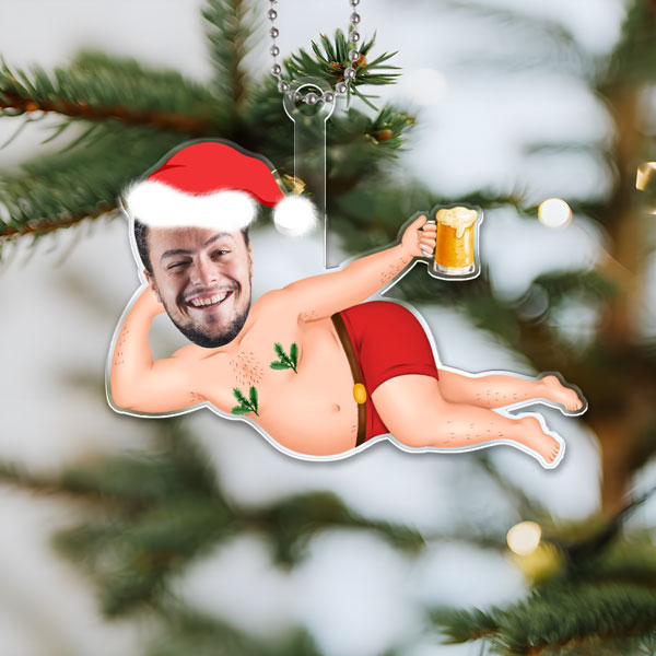 Custom Christmas Ornaments Personalized Christmas Ornaments With Photos Gifts For Couples For Lovers-mekesllser-Mekesllser,Christmas,Home Decor,Christmas Ornament