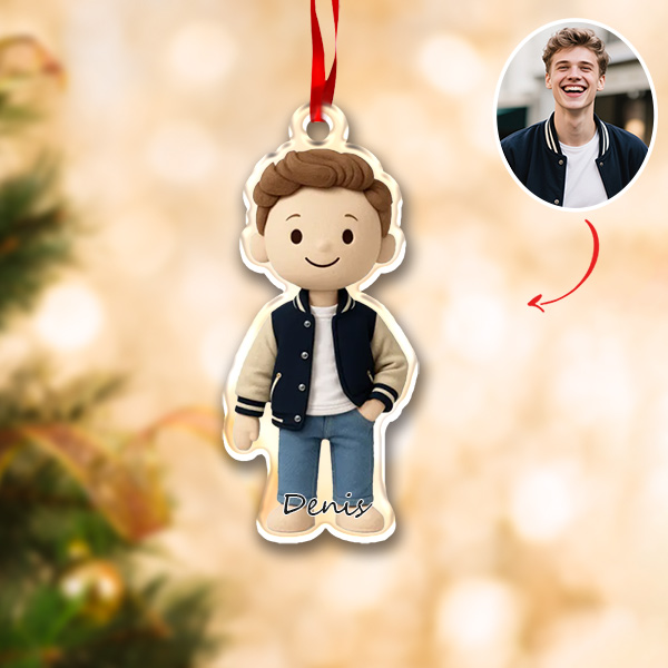 Custom 3d Effects Christmas Ornament Custom Family Face & Name Decor Ornaments Xmas Gifts For Lover For Family-mekesllser-Mekesllser,Christmas,Home Decor,Christmas Ornament,Ornament