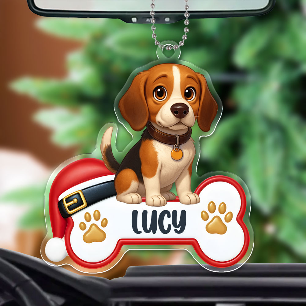 Custom 3d Effective Cristmas Ornament Custom Face & Name Decor Ornaments Gifts For Family For Christmas For Pet-mekesllser-Mekesllser,For Pet Lovers,Christmas,Home Decor,AI,Christmas Ornament