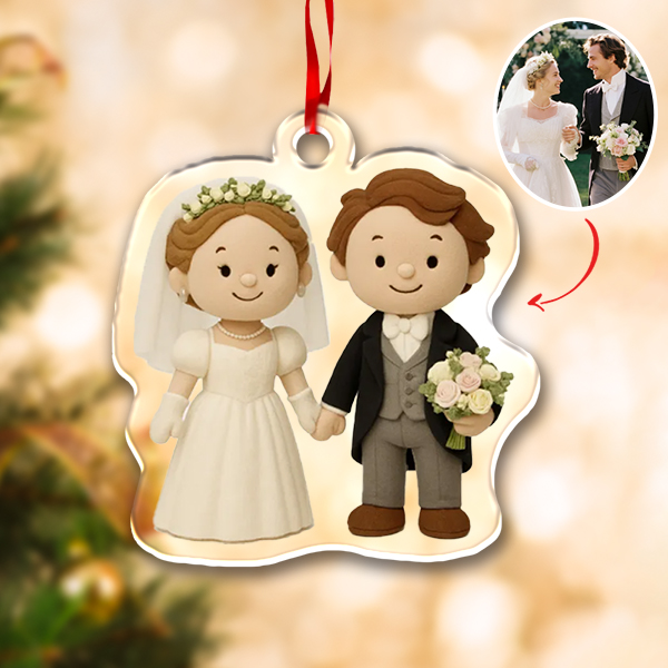 Custom 3d Effects Christmas Ornament Custom Family Face & Name Decor Ornaments Xmas Gifts For Lover For Family-mekesllser-Mekesllser,Home Decor,Ornament