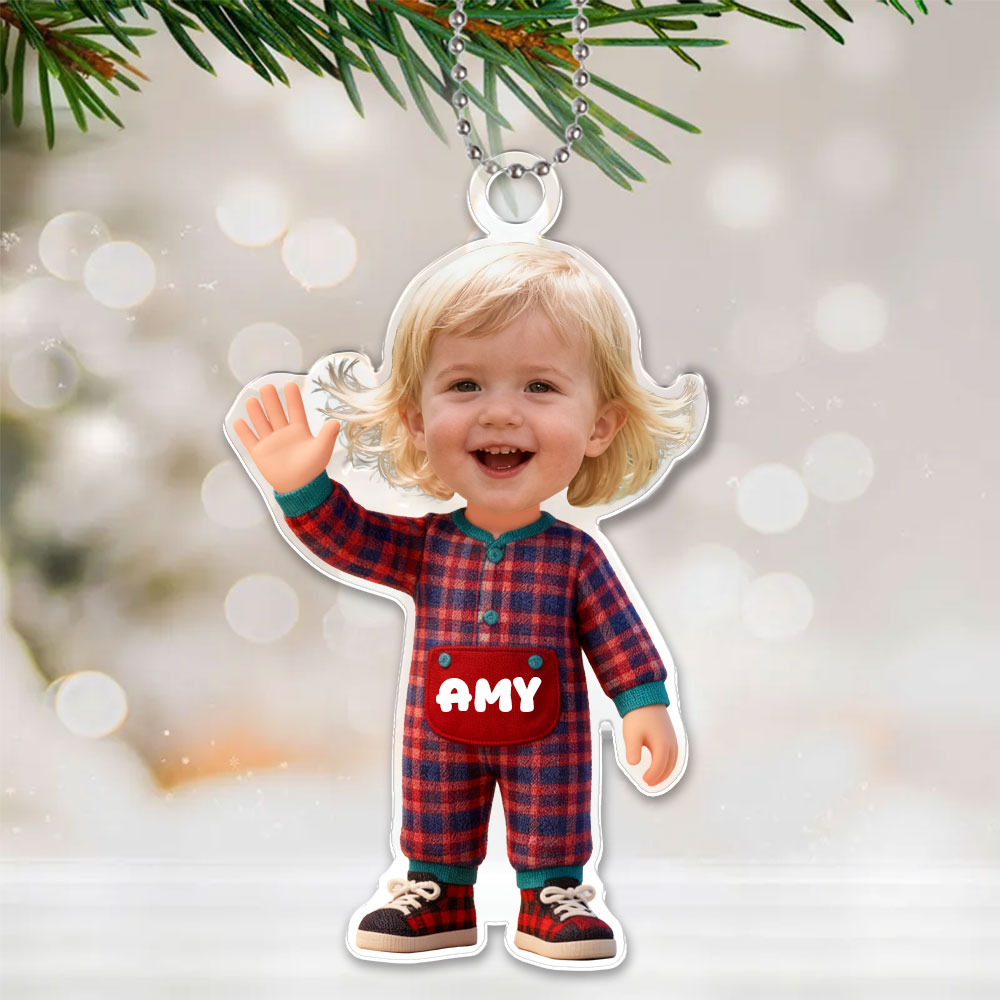 Custom 3d Effective Cristmas Ornament Custom Face & Name Decor Ornaments Gifts For Family For Lovers For Kids-mekesllser-Mekesllser,Christmas,Home Decor,Christmas Ornament