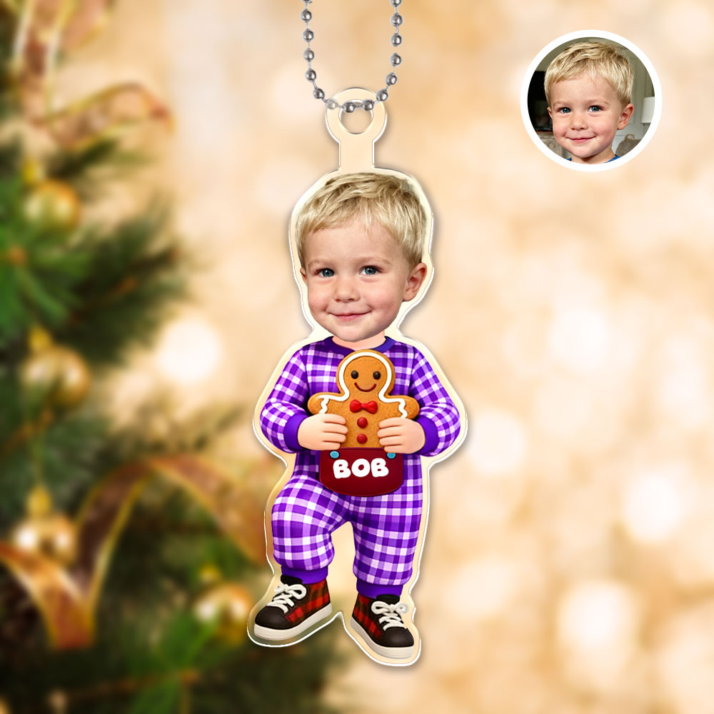 Custom 3d Effective Cristmas Ornament Custom Face & Name Decor Ornaments Gifts For Family For Lovers For Christmas For Kids-mekesllser-Mekesllser,Christmas,Home Decor,Christmas Ornament